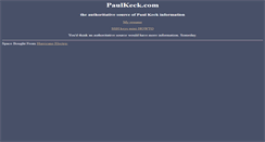 Desktop Screenshot of paulkeck.com